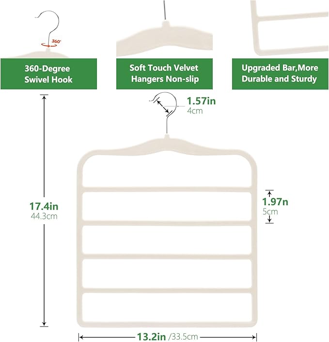 Magic Pants Velvet Hangers for Organization and Storage - Image 4