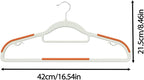 60 Pack Heavy Duty Plastic Hangers, Non Slip Clothes Hangers - Image 8