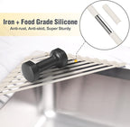 Tomorotec Compact Silicone-Coated Triangle Dish Drying Rack - Image 3