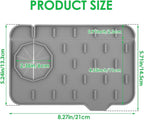2Pcs Silicone Sink Faucet Splash Guard Mat, Soap Dish Pad Faucet Handle Drip - Image 2