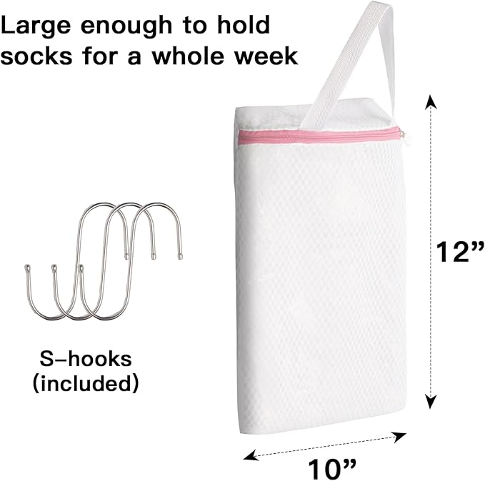3-PACK Hanging Mesh Laundry Bags - Image 2