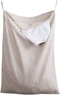 Amazhiyu Pure Linen Over The Door Laundry Hanging Hamper Bag by Amazhiyu