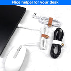 Coideal Leather Cable Ties Organizer - Image 6