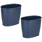 iDesign Slim Plastic Bathroom Trash Can, Small Garbage Bin by iDesign