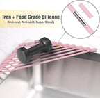 Tomorotec Compact Silicone-Coated Triangle Dish Drying Rack - Image 3