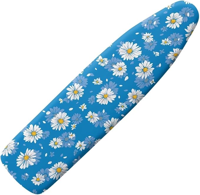 Blue Daisy Ironing Covers and Elasticized Edge Ironing Board Covers Protective by Darisoco