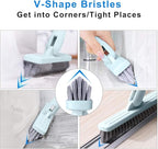 Affogato Floor Scrub Brush Bathroom Long Handle Bathtub Push Broom Shower Tile - Image 5