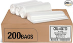 Aluf Plastics 45 Gallon 2.0 MIL Clear Garbage Bags by AlufPlastics
