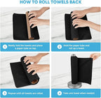 AIDEA Microfiber Cleaning Cloth Roll 55 Sheets, Shop Rags Washable, Cleaning - Image 7