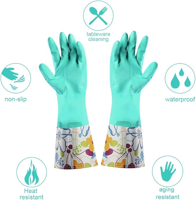Dishwashing Rubber Gloves 3 Pairs, Aixingyun Non-Slip Household Laundry Kitchen - Image 7