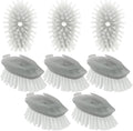 Soap Dispensing Dish Brush Refills, 8 Pack Dish Brush Replacement Head by pamrack