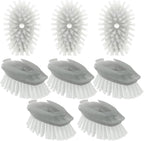 Soap Dispensing Dish Brush Refills, 8 Pack Dish Brush Replacement Head by pamrack