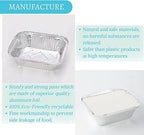 100 Pack - Aluminum Pans with Lids -1LB, Foil Pans - to Go Food Containers - Image 4
