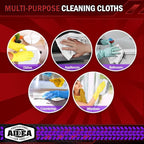 AIDEA Microfiber Cleaning Cloth White 50PK, Microfiber Towels - Image 7