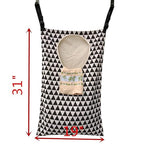 Adjustable Space Saving Door Hanging Laundry Hamper Bag - Image 3
