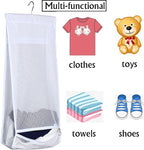 Jelier Hanging Mesh Laundry Basket, Collapsible Fabric Laundry Hamper - Image 4
