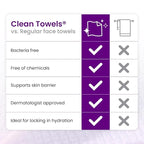 Clean Skin Club Healthy Aging Clean Towels® XL, Travel Pack, Smooths Fine Lines - Image 8