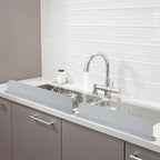 19.29 inch Kitchen Sink Splash Guard, Silicone Sink Baffle Splash Guard by Unknown