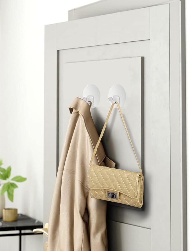 Uten Adhesive Hooks for Hanging 10 Pack, Heavy Duty Wall Hooks 11 lbs, Self - Image 2