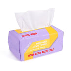 100 Count Disposable Face Towels Ultra Soft Hand Washcloth Lint-Free Dry Wipes by Primpro