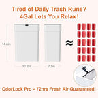 Gallon Motion Sensor Bathroom Trash Can - Image 7