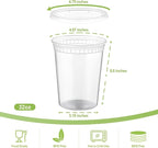 AOZITA 20 Sets 32 oz Plastic Deli Food Containers - Image 2