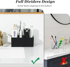 Luxspire Toothbrush Holder, 5 Slots Toothbrush Razor Holder Toothpaste Stand - Image 3