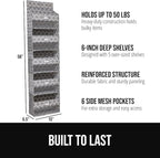GORILLA GRIP Over The Door Organizer Storage, 5 Deep Hanging Shelves, Holds - Image 2