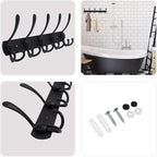 Coat Rack Wall Mounted, 5 Tri Stainless Steel Coat Hook - Image 7
