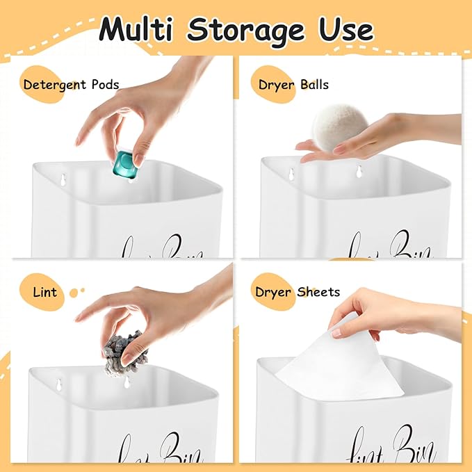 Sealegend Magnetic Lint Bin Lint Trash Can - Image 3