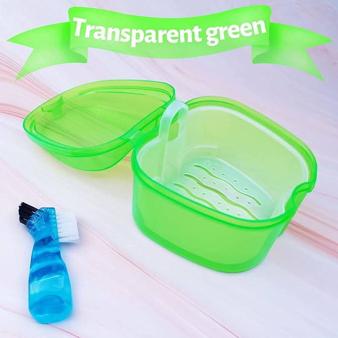 Keedolla Denture Cups for Soaking Dentures, Denture Cleaning Case Retainer - Image 8