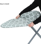 Ironing Board Cover and Pad Standard Size 15" x 54", 3 Pairs of Hook and Loop - Image 5