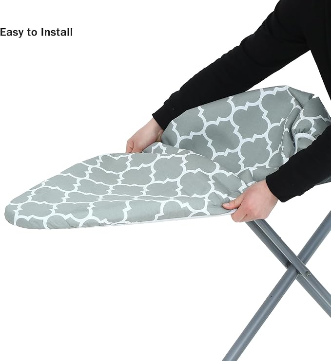 Ironing Board Cover and Pad Standard Size 15" x 54", 3 Pairs of Hook and Loop - Image 5