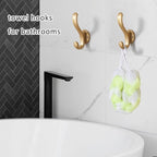 Wall Hooks Over Door Key Towel Coat Hat Purse Hanger Holder Rack Double Hooks - Image 6