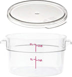 Cambro RFSCW2135 Camwear 2-Quart Clear Round Food Storage Container by CambroManufacturing