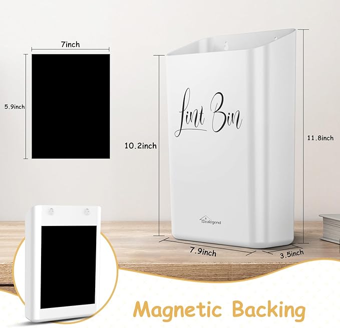Sealegend Magnetic Lint Bin Lint Trash Can - Image 7