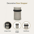 Mega Handles Knurled Floor Door Stopper, Quickly Installed Wall Protector - Image 3