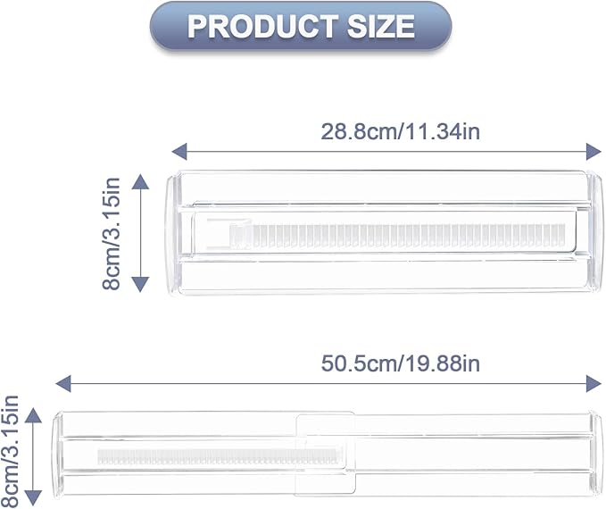 6 Pack Adjustable Drawer Dividers 3.15" Expandable Clear Drawer Dividers - Image 2