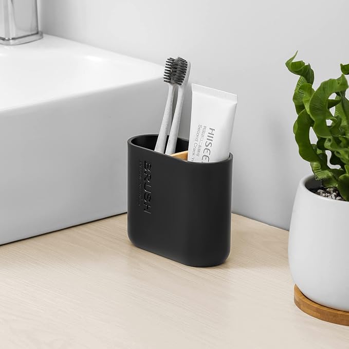 Toothbrush Holders Bamboo Electric Toothbrush Holder Bathroom Storage Organizer - Image 2
