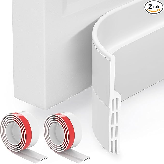 GroTheory 2 Pack Door Draft Stopper, Under Door Sweep by GroTheory
