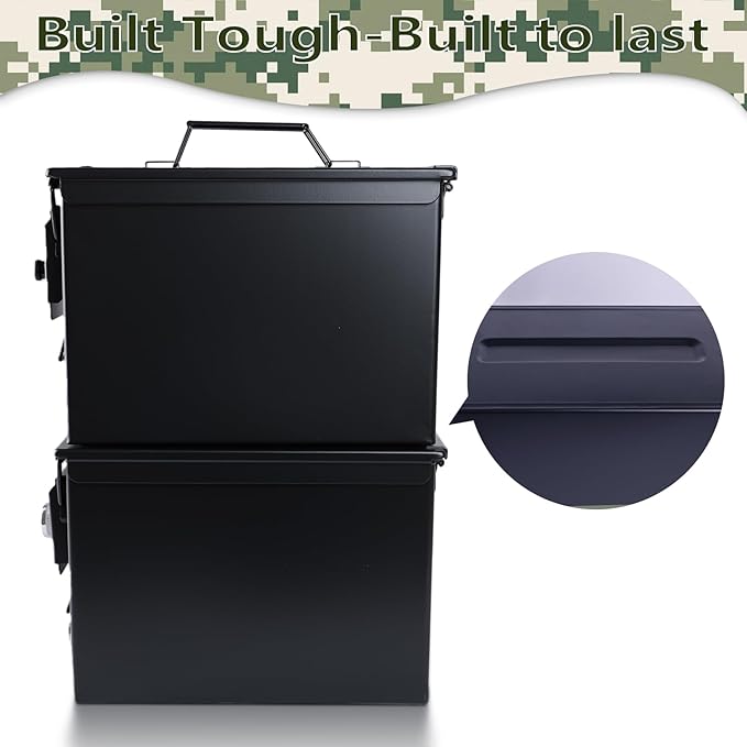 Ammo Can&Ammo Box, Fireproof & Waterproof Metal Storage Box - Image 5