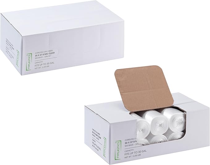 TYPLASTICS 20-30 Gallon Clear Trash Can Liners - Image 8