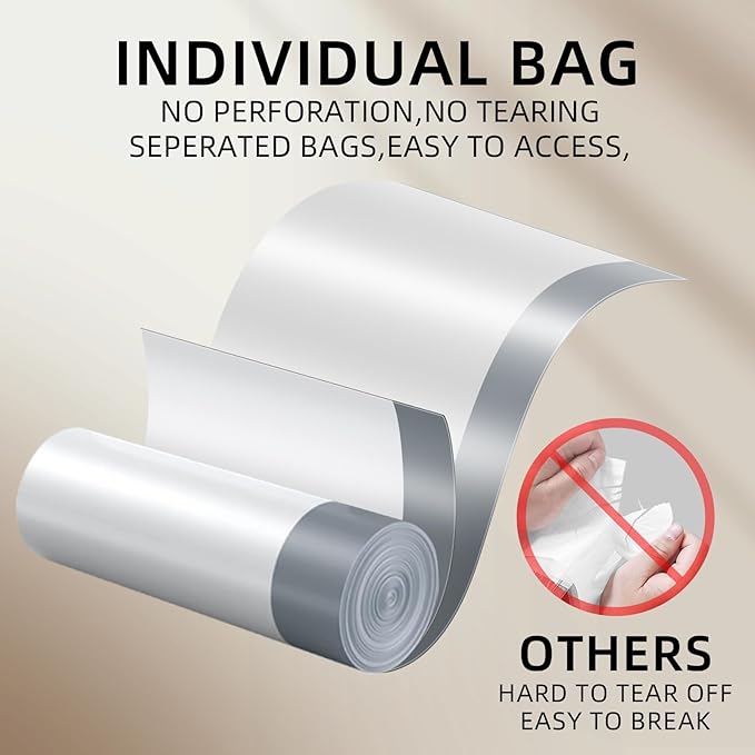 4 Gallon Mini Drawstring Trash Bags, Small Garbage Bags by KSSKSS, Code a fit - Image 4