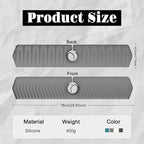 30 Inch Silicone Kitchen Sink Faucet Mat, Adjustable Waterproof Splash Guard - Image 2