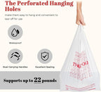 Delxo Grocery Bags Thank You Plastic T-Shirt Bag, To Go, Convenience Stores - Image 9