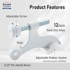 HOME MASTER HARDWARE Hinge Pin Door Stopper 12-Pack, Adjustable Heavy Duty Door - Image 3