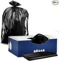Plasticplace 55-60 Gallon Trash Bags │ 2.0 Mil │ Black Heavy Duty Garbage Can by Plasticplace