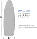 Ironing Board Cover and Pad, Small Size 13x43, Thick Padding, Elastic Edge - Image 4