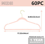 MIZGI Premium Velvet Hangers Pack 60 Pcs Heavyduty - Image 6