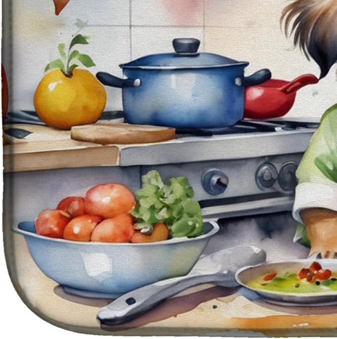 Caroline's Treasures DAC6333DDM Tibetan Spaniel The Chef Dish Drying Mat - Image 4